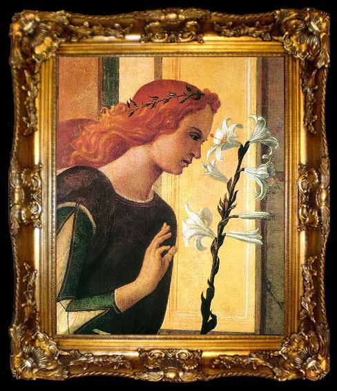 framed  BELLINI, Giovanni Angel Announcing (detail) 154454, ta009-2